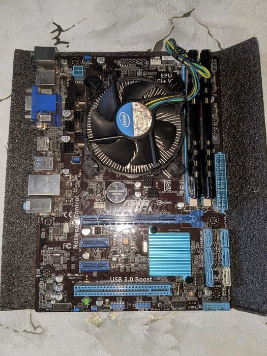 Комплект e3-1230v2(i7 3770) + B75M + 16Gb DDR3 + Кулер