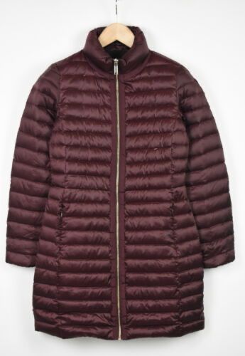 Kurtka puchowa Massimo dutti bordo naturalny puch taliowana rozmiar xs