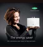Esquentador COMPACTO / INSTANTÂNEO elétrico monofásico CLAGE - 4,4kW
