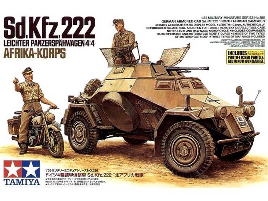 Tamiya 35286 Sd.Kfz.222 North Africa 1/35 model do sklejania