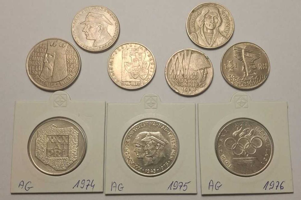 XXX lat PRL , olimpiada , inne - zestaw monet PRL