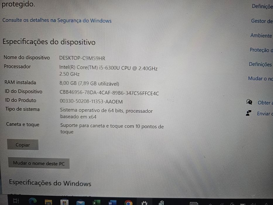 Portatil hibrido Fujitsu Lifebook 14" com ecra tatil/touch
