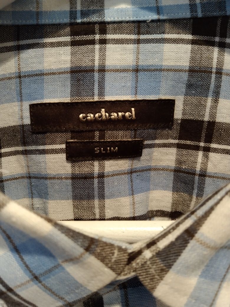 Сорочка чоловіча брендова CACHAREL (Франція), бавовна-льон