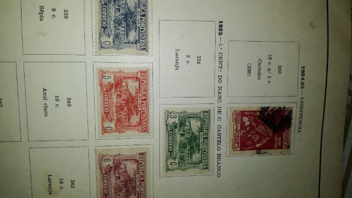 Selos de Portugal - Coleção incompleta de 1853 a 1977 (Novos e Usados)