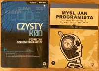 2 książki: Czysty Kod, podręcznik dobrego prog., Myśl jak programista