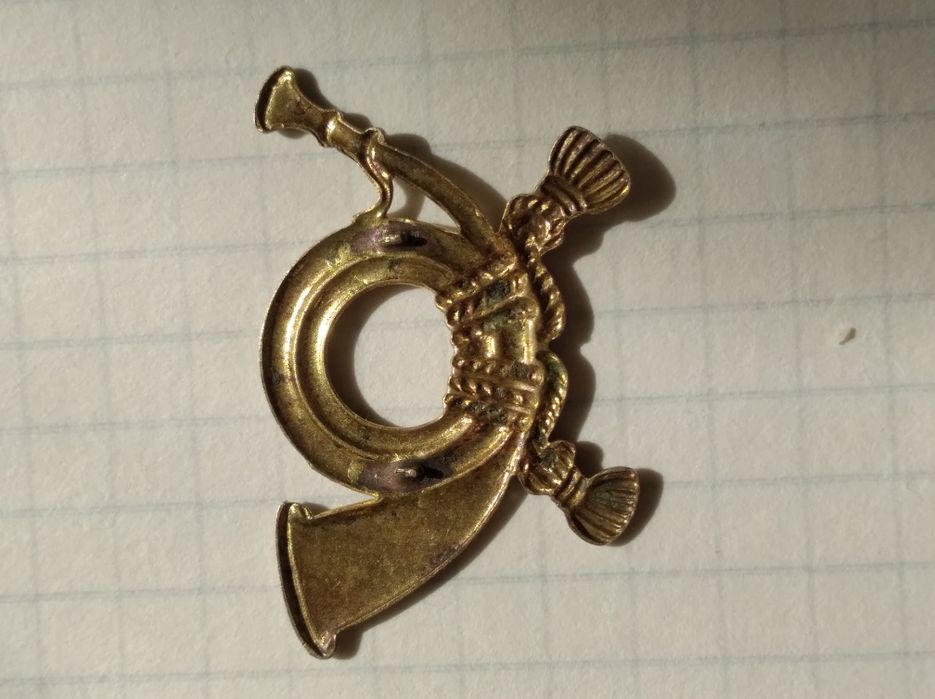 Редкий значок на воротник горного охотника