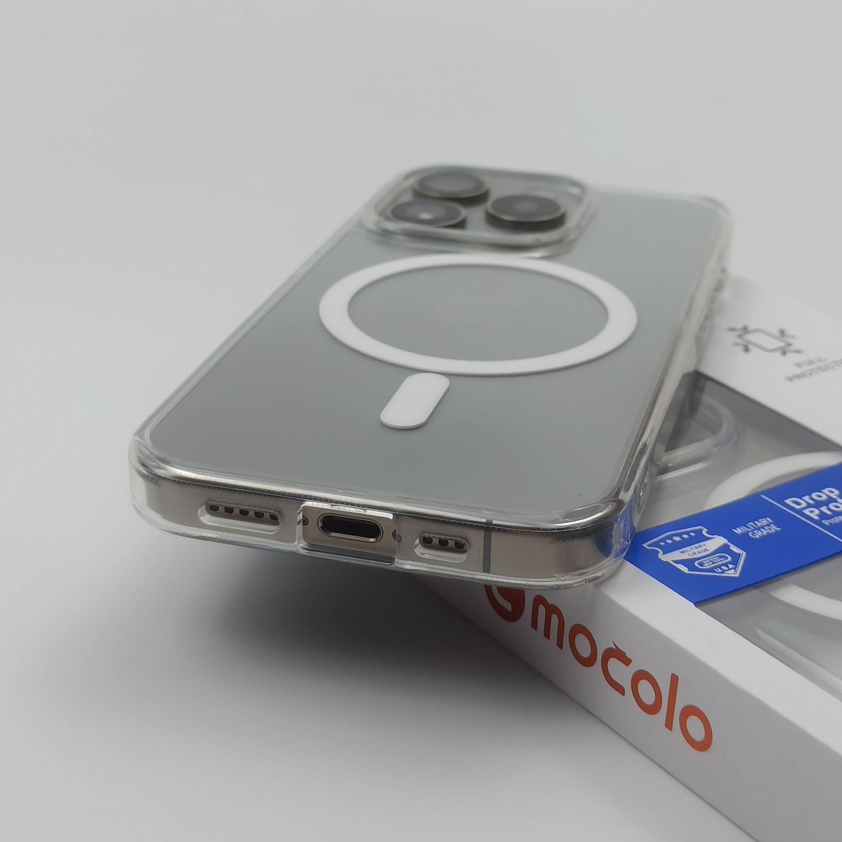 Прозрачеый чехол Mocolo Clear Case iPhone 15 Pro + Magsafe