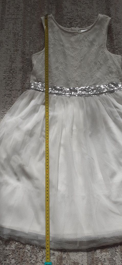 Sukienka biała  r. 152 biała, komunijna, jak nowa