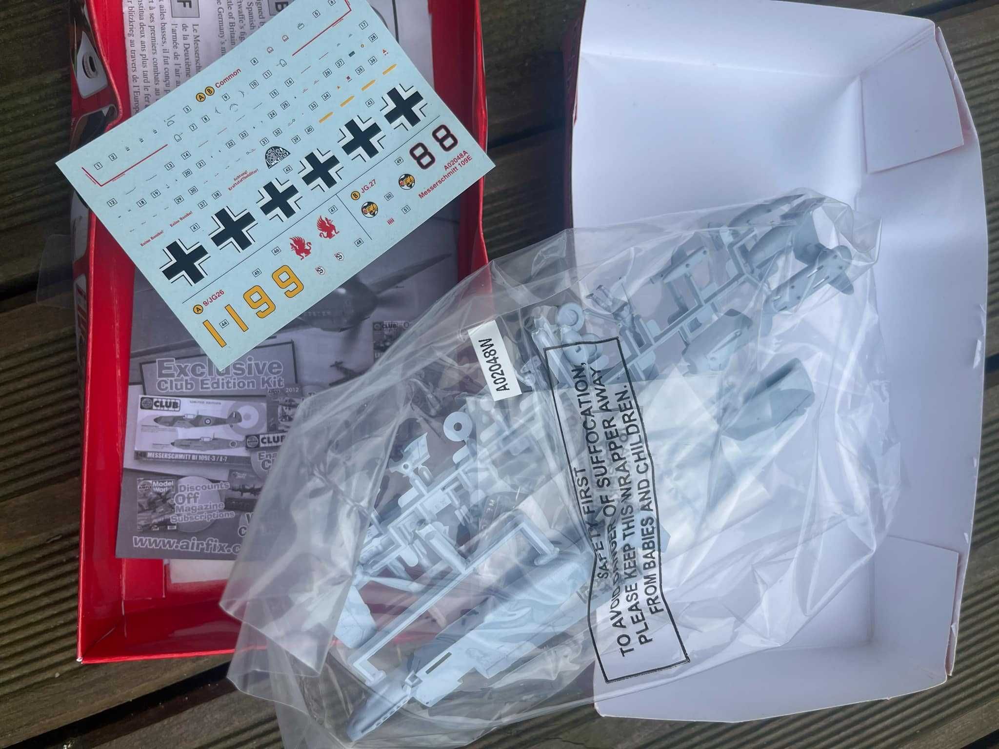 Model samolot Airfix Messerschmit Bf109E-4/E-7  1:72