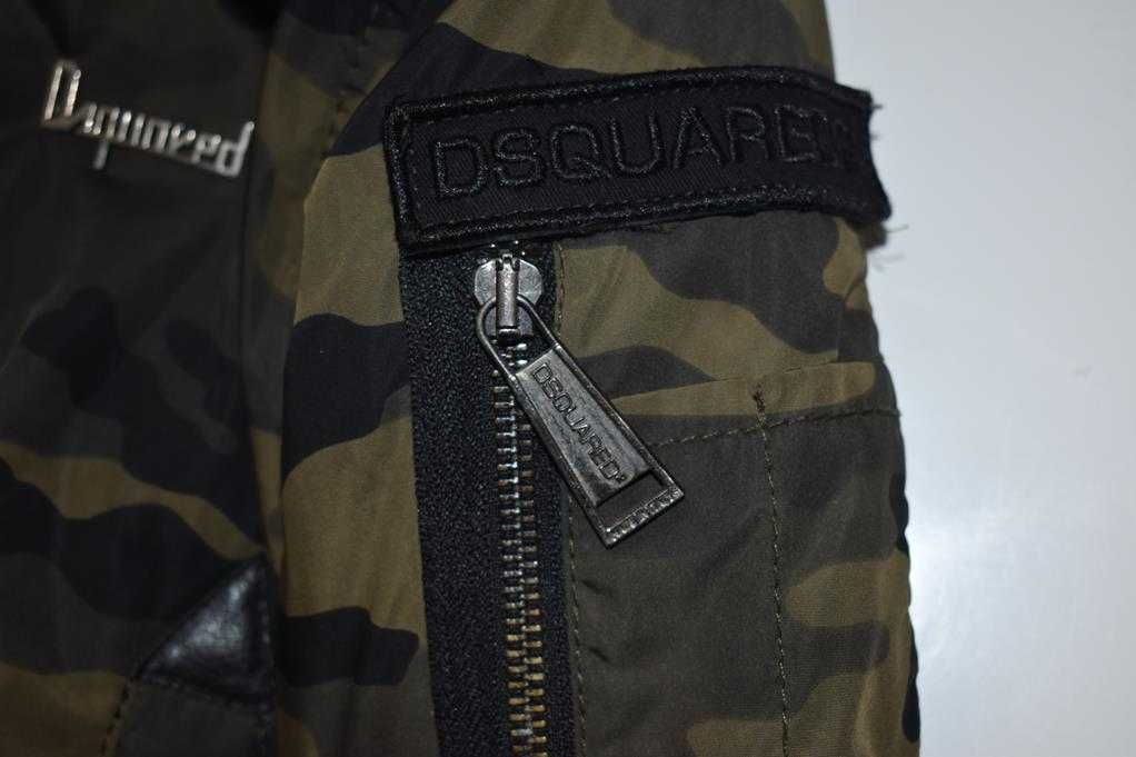 Dsquared2 Kurtka Puchowa Dziecięca moro zimowa 104cm. 4 lata