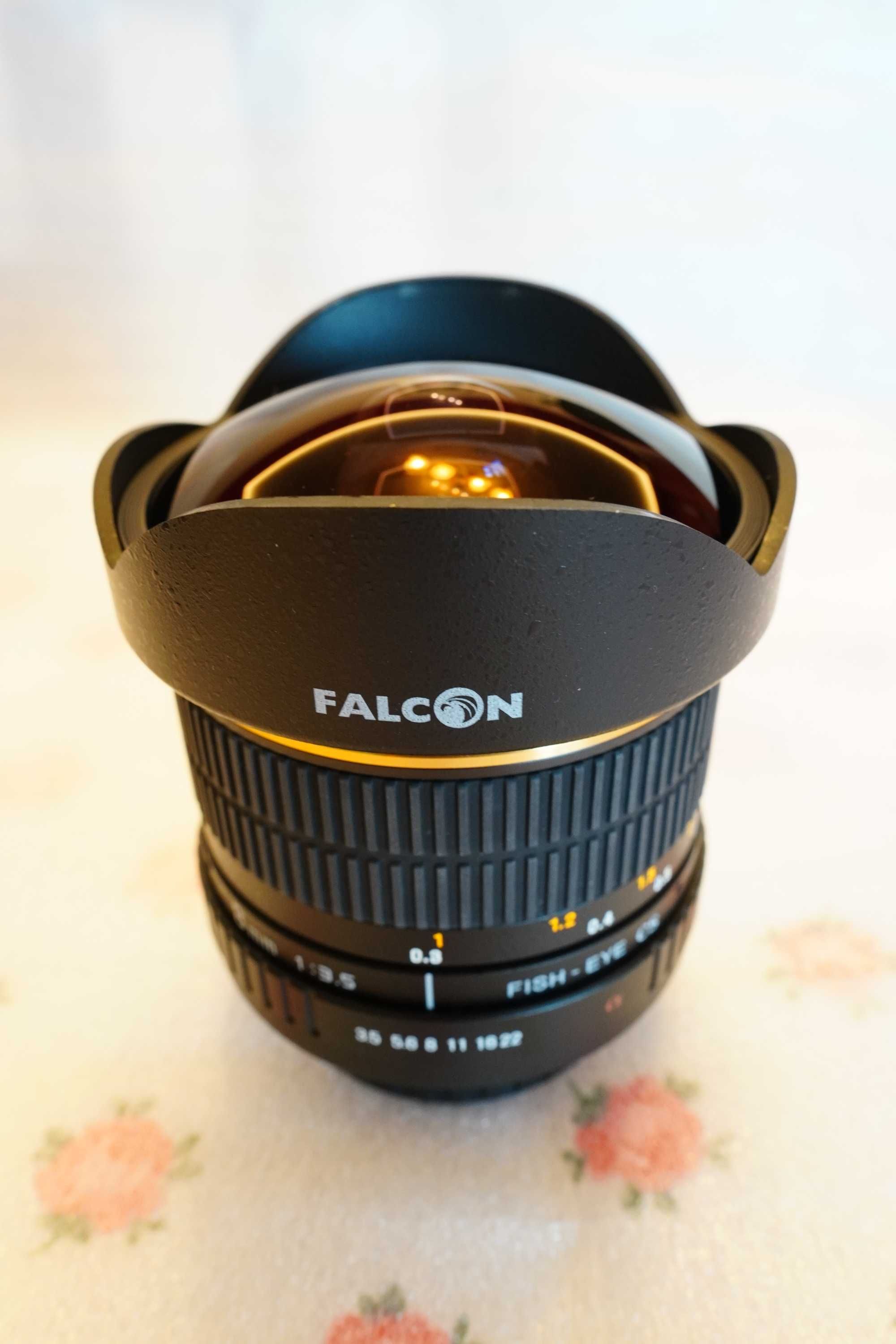 Fish eye Falcon ( Samyang) 8 mm  f3.5 - Sony A / Minolta jak nowy