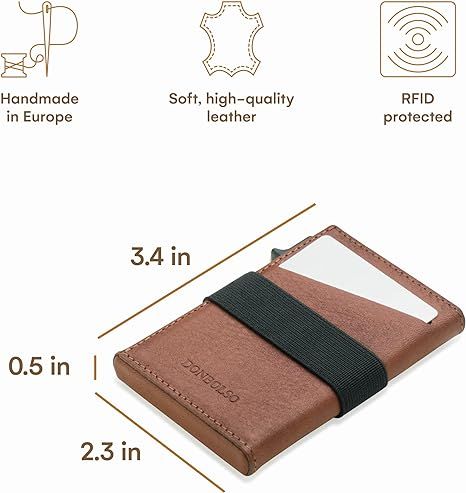 donbolso minimalistyczny portfel skórzany dla mężczyzn