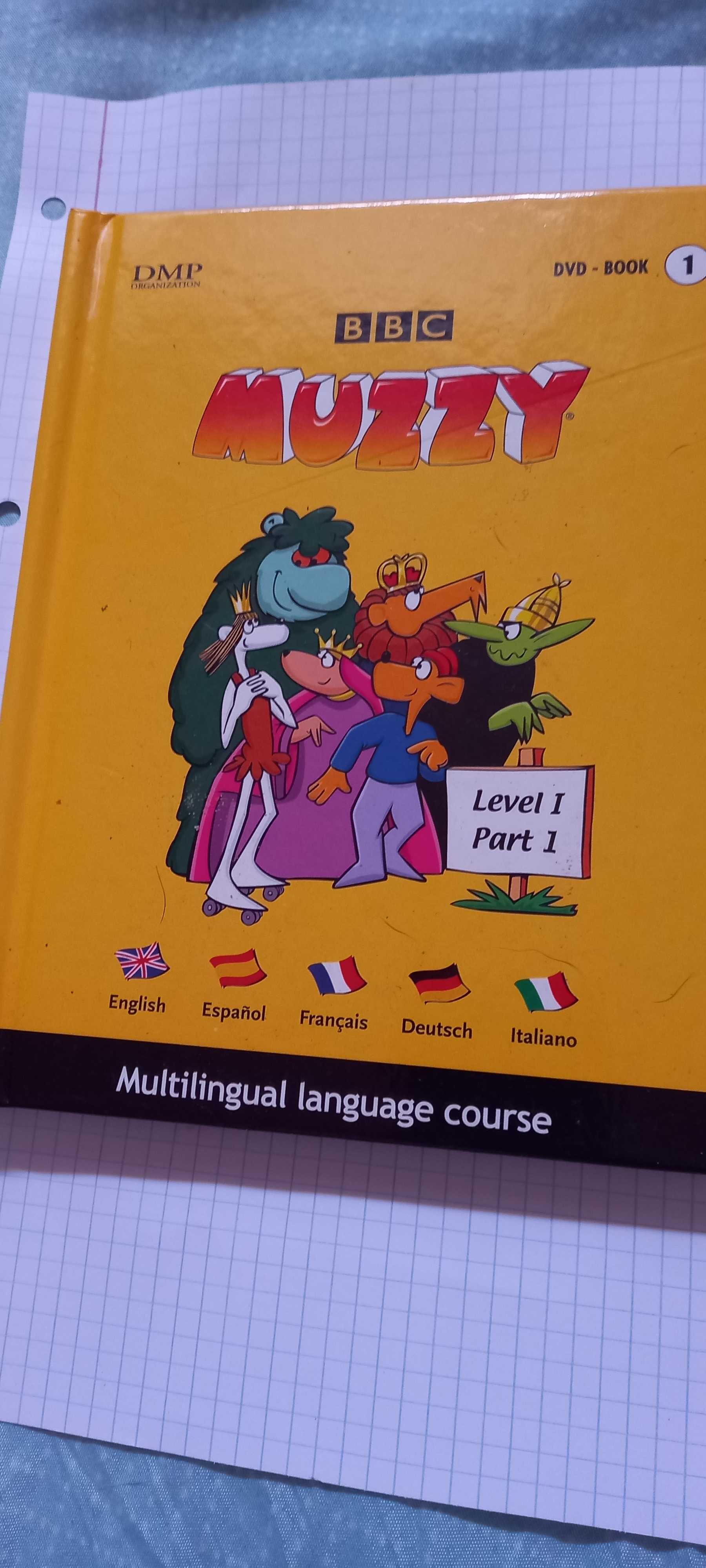 Livro e DVD "Muzzy - Level 1 - Part 1 - DVD" da BBC ensino de línguas