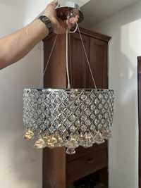 lampa kryształowa wisząca sufitowa z kryształami