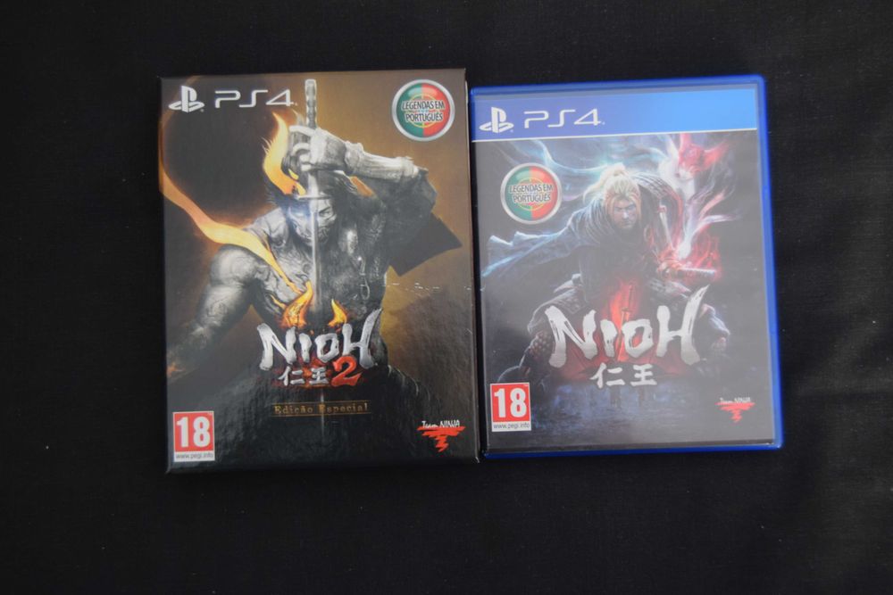 Jogos para PS4 Nioh e Nioh 2
