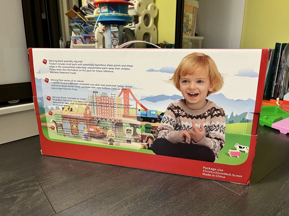 Дитяча іграшкова залізниця з дерева EdWone