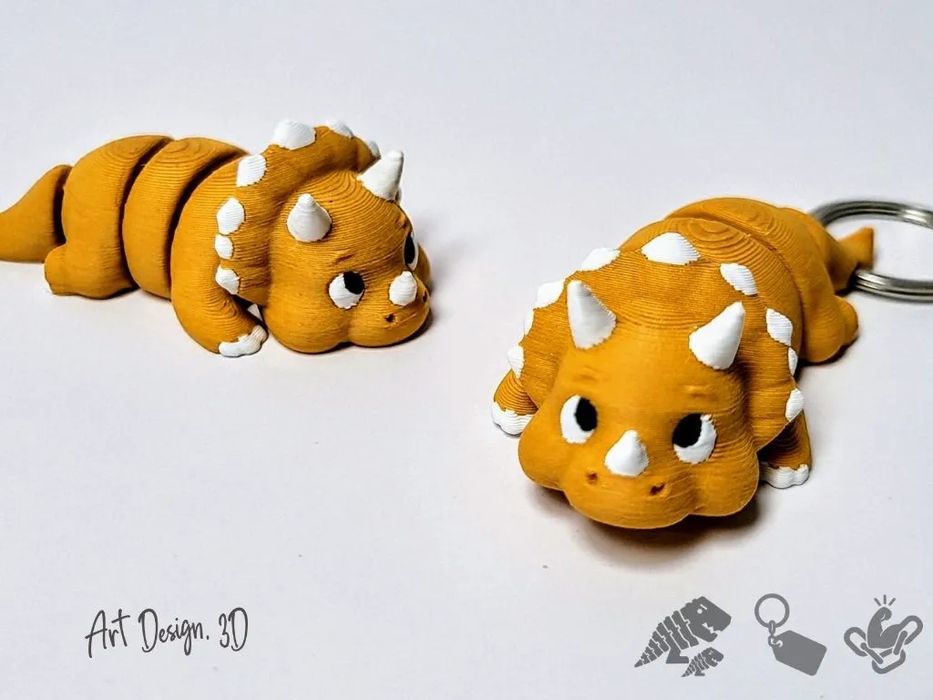 Triceratops Articulado com Juntas Fortes