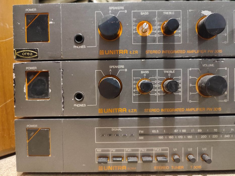 WYPRZEDAŻ! 2 X wzmacniacz ws 3015 +radio tuner t3015 UNITRA, Diora