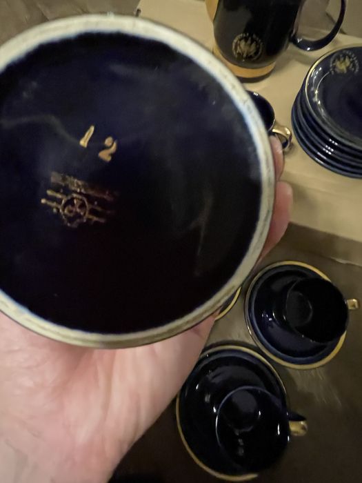 Serwis do kawy porcelanowy