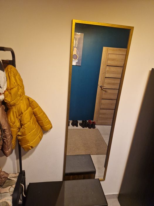 Lustro w ramię kolory starego złota 53x173cm