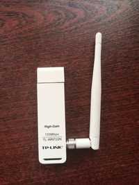 Мережевий адаптер TP-Link TL-WN722N USB/150 Мбіт/с зовнішній Білий