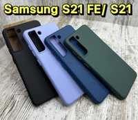 Чехол Silicone Cover фирмы Wave на Samsung S21 FE/ S21. Микрофибра