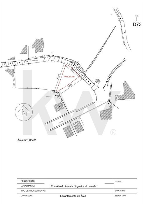 Lote de terreno para construção em Nogueira, perto do centro de Lousad