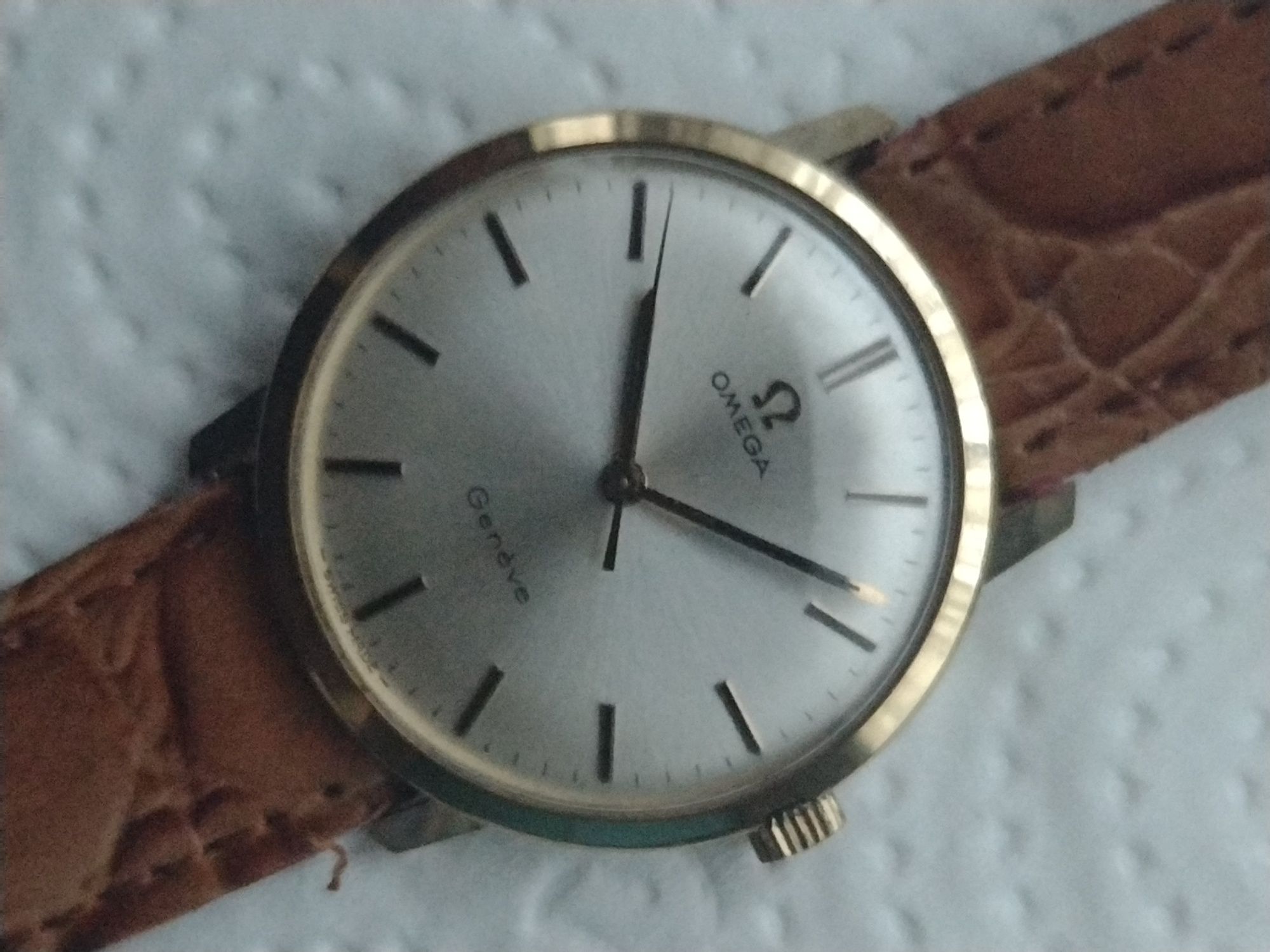Złoty zegarek 14k Omega geneve 0,585pr