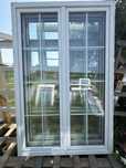 1x okno tarasowe plastikowe 147x227 szpros ( transport, slupek otwiera