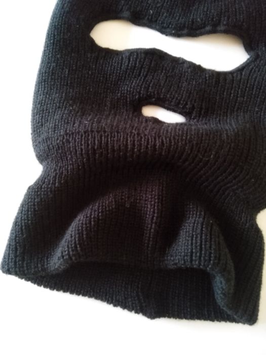Вязаная мужская маска/балаклава