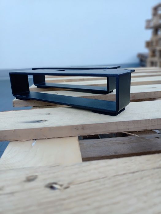 Nogi metalowe do szafki, fotela, wersalki 2szt czarne