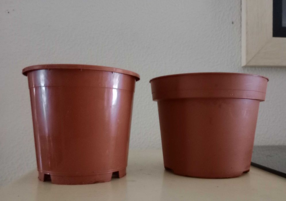 Conjunto  4 Vasos para Sementes e Plantas,  normais, plástico - Novos