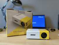 mini projektor led tv hdmi usb telefon