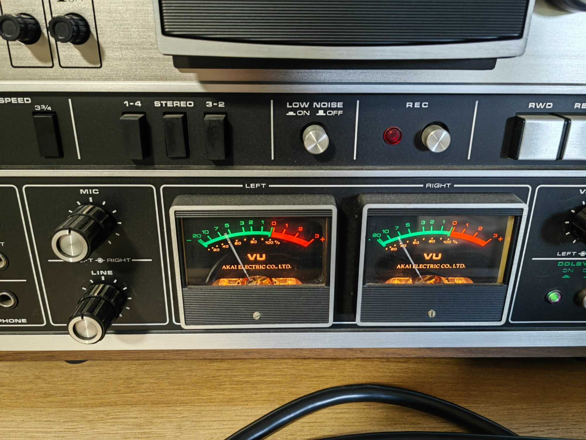 Akai GX285D z pilotem magetofon szpulowy piękny kompletny vintage
