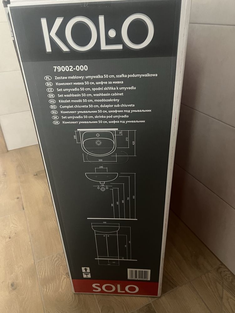 Szafka z umywalka Kolo Solo 50