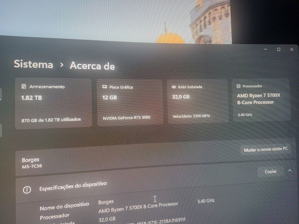 Computador AMD 7 5700X