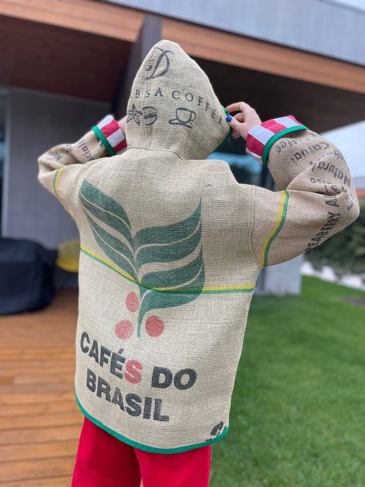 Casaco de saco de café Coffee Bag Jacket Coat