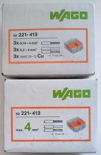 Szybkozłączki WAGO zapinane 3x