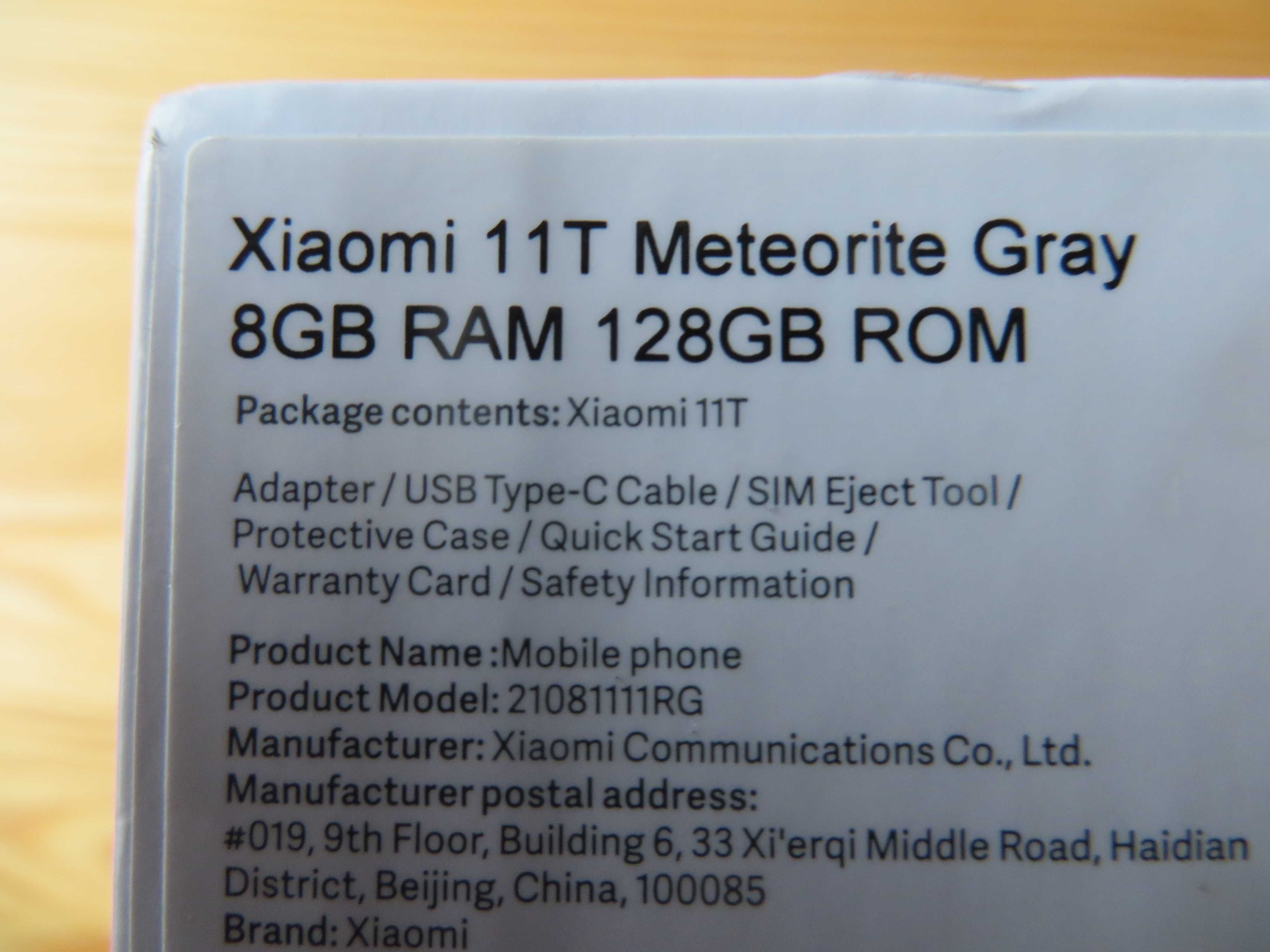 Xiaomi 11T 5G 8/128GB  Nowy