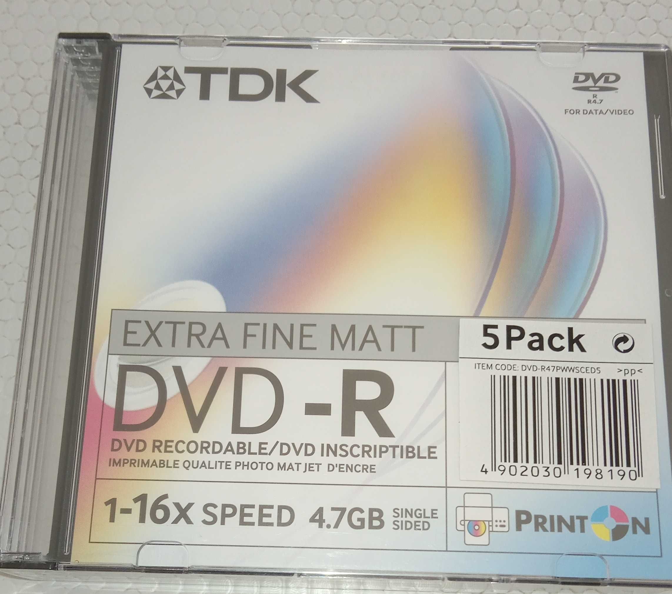 DVD-R , pack de 5, com cx e Dvd 8.5, com cx