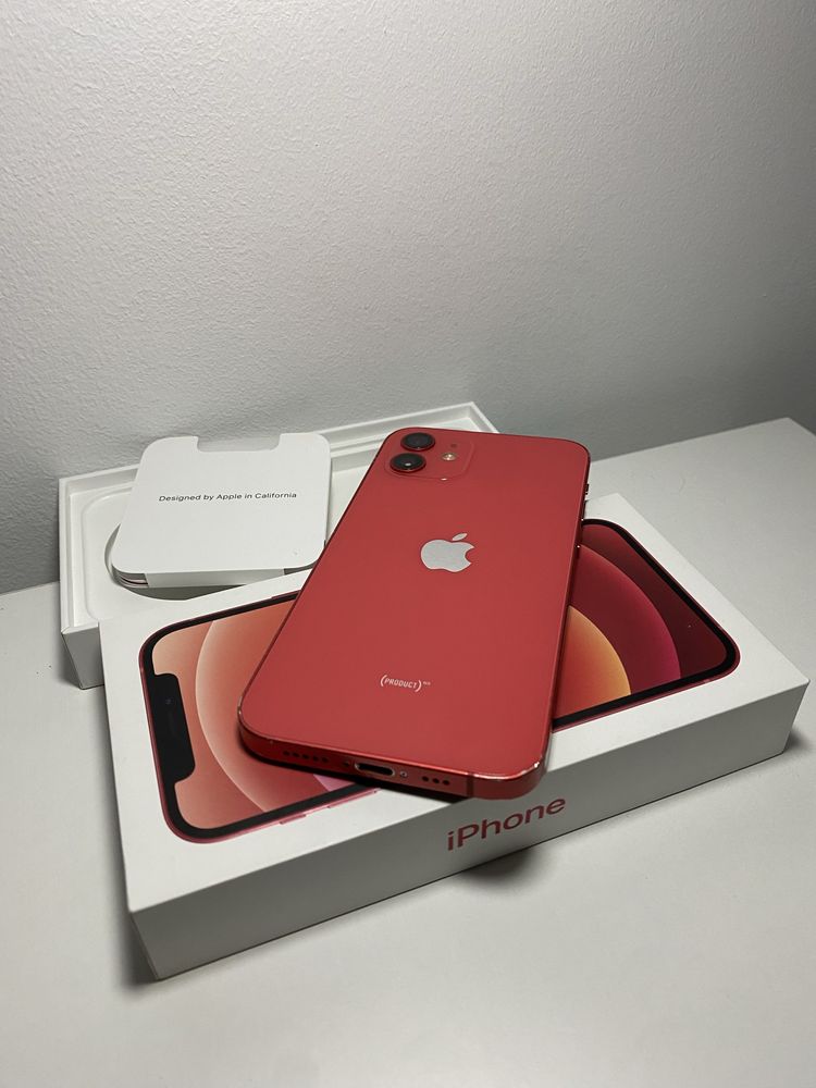 IPhone 12 64gb czerwony BDB NOWA BATERIA