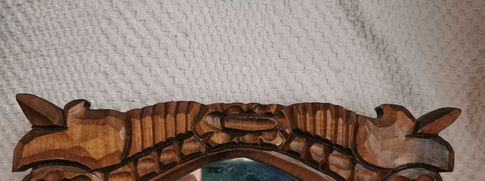 Lustro ścienne w drewnianej ramie 40/30cm