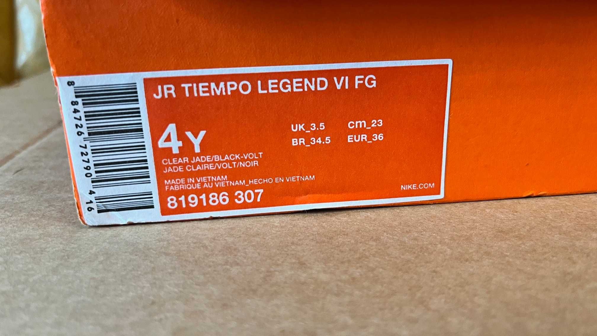 Buty piłkarskie lanki Nike Tiempo Legend VI FG JR rozm.36