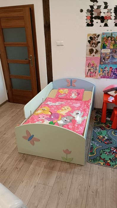 Łóżko dziecięce dziewczęce 160×90 Baggi