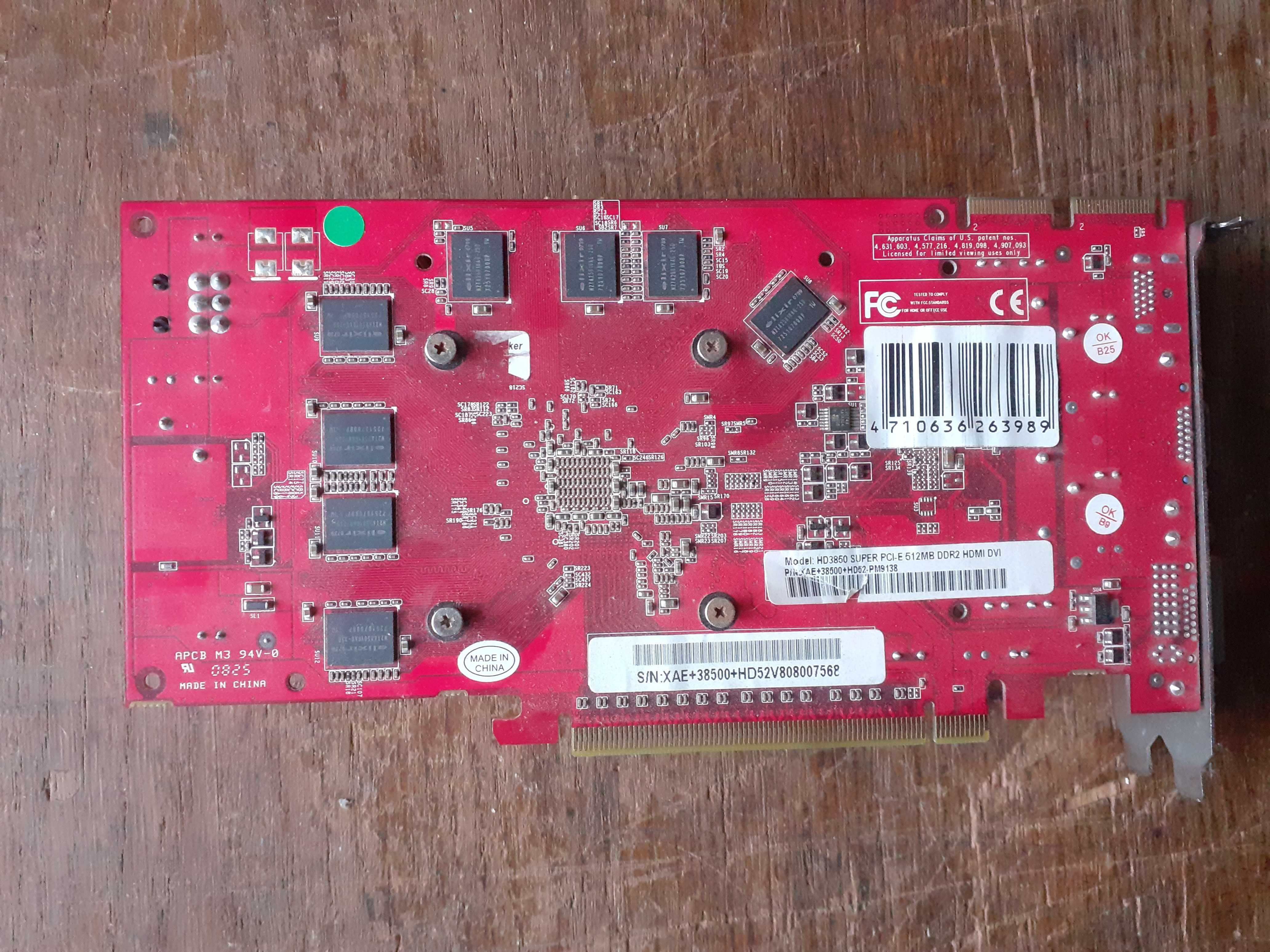 Видеокарта ATI Radeon HD 3850, 512Mb, DDR2, 256 bit
