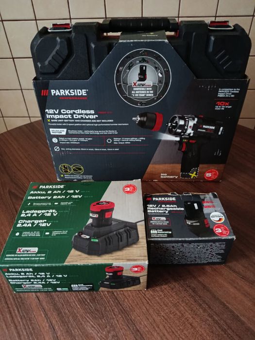 Wiertarko wkrentarka 12v modelA1+ 3 baterie i ładowarka