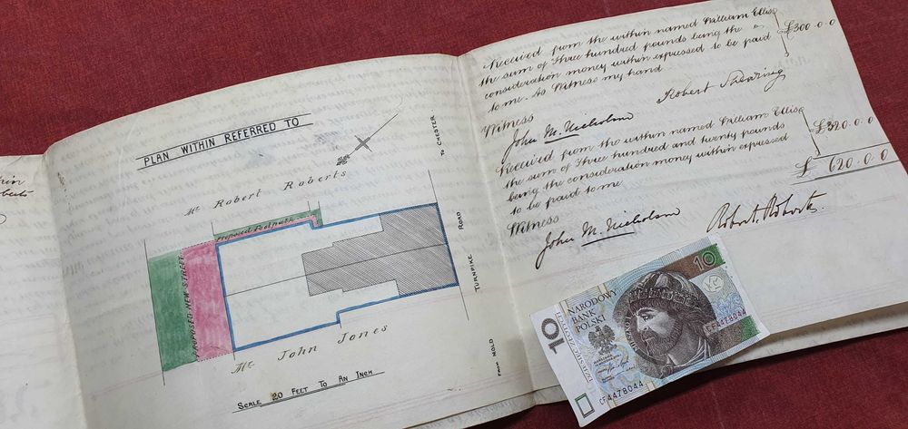 Dokumenty prawne, notarialne,   Brytyjskie od 1829r