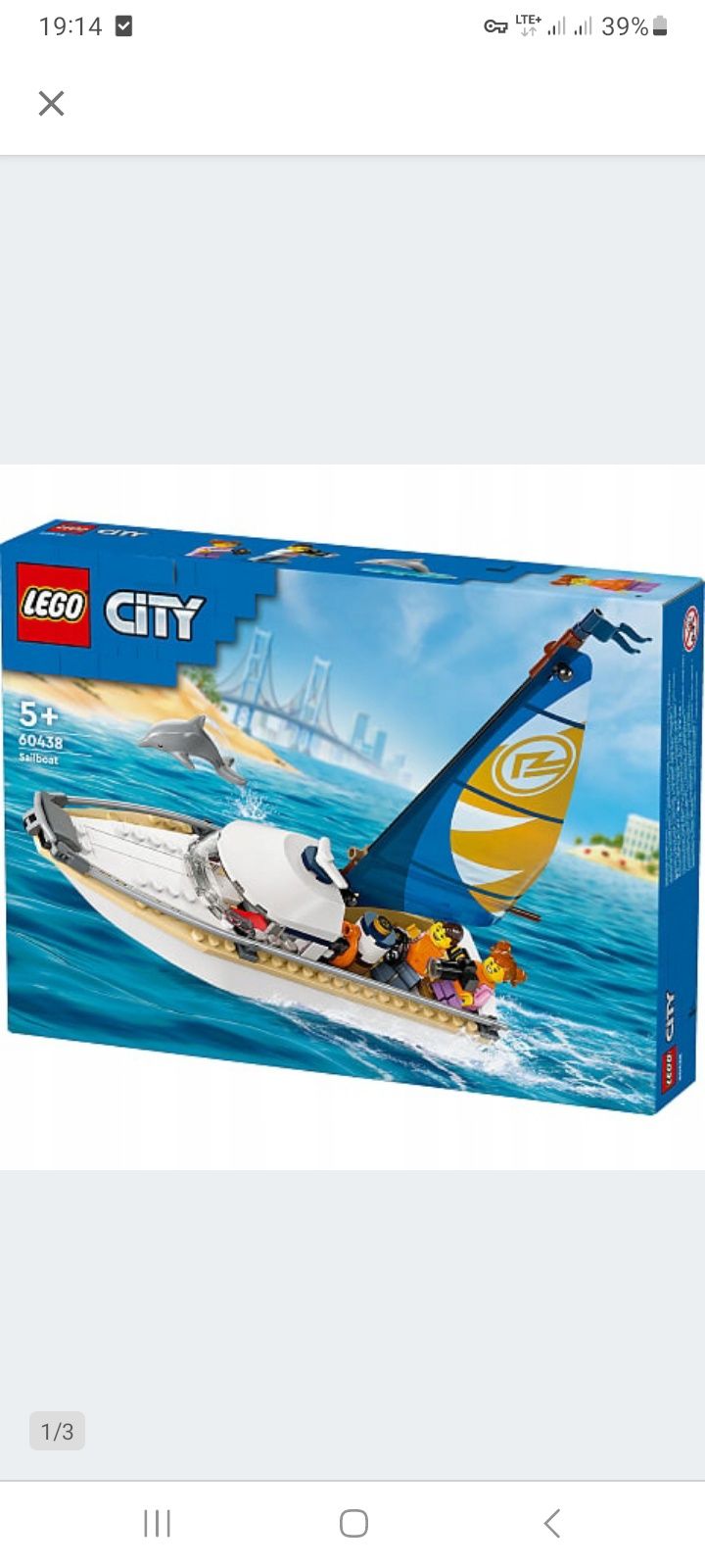 LEGO City 60438 - Żaglówka łódź NOWA!