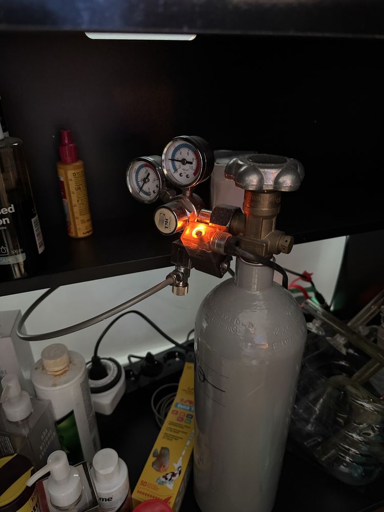 Botija co2 para aquario plantado