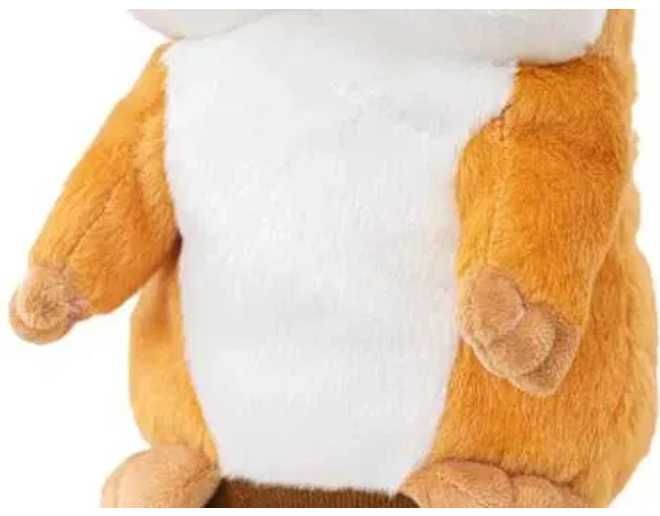 WieIki gigant gadający Interaktywny chomik 19 cm - BRĄZOWY